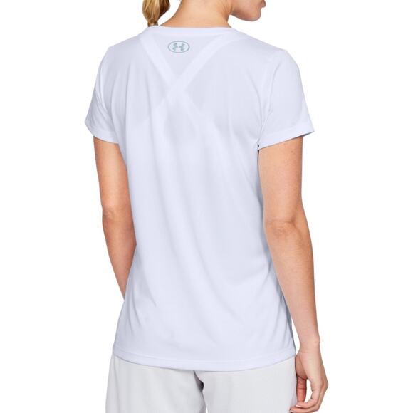 NEW Under Armour T-Shirt UA Tech White Athletic Workout Women's Size Medium - Picture 3 of 5